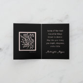 Carte Midnight Garden Line Soft Pink Birthday (Intérieur)