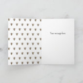 Carte Miel Abee Sauvez les abeilles Script Flowers (Intérieur)