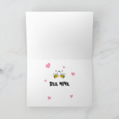 Carte Mienne Abeille Saint-Valentin Graphiques Folichons (Intérieur)