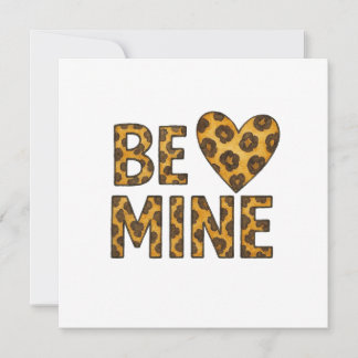 Carte Mienne Sois Ma Saint-Valentin Impression Cheetah