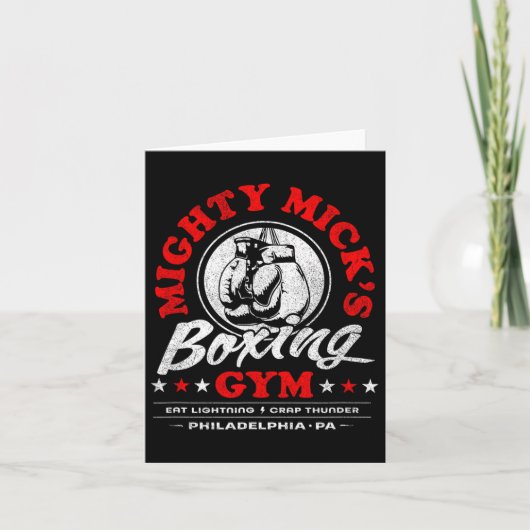 Carte Mighty Mick's Boxing Gym Clic les années 70 Philad (Devant)