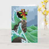 Carte Mighty Nizz menant les vagues (Fleur jaune)