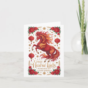 Carte Mignon 2026 Crazy Horse Dame Énergie Lunaire Cn