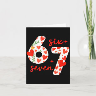 Carte Mignon 67 Meme Six Seven Drôle Enfants Saint-Valen