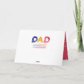 Carte Mignon Aimez-vous papa Letter Père Photo (Dos)