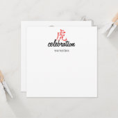 Carte Mignon année du Tigre (Devant/Arrière en situation)