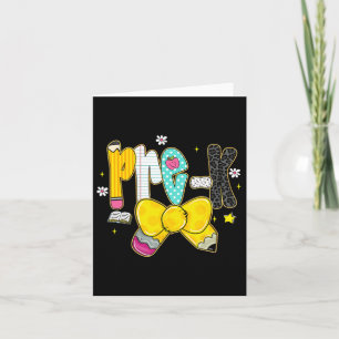 Carte Mignon arc coquette rentrée scolaire pré-maternell