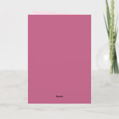 Carte Mignon Armadillo Rose Maternité Mème Fête des Mère (Dos)
