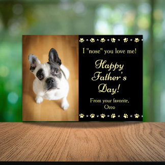 Carte Mignon bébé à fourrure Joyeuse fête des pères de l
