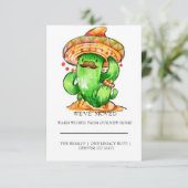 Carte mignon Cactus déménagement à domicile (Debout devant)