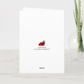 Carte Mignon ce qui une coccinelle dites le joyeux (Dos)