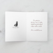 Carte mignon chiot beagle chien de maman en câlins avec  (Intérieur)