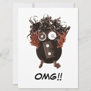 Carte Mignon Cool Drôle Humoristique OMG Médias Analogiq