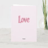 Carte Mignon design d'abeille avec ballon en forme de cœ (Dos)