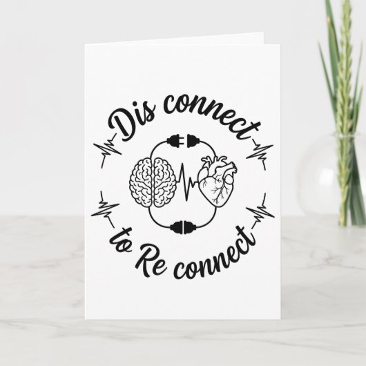 Carte Mignon désintoxication numérique déconnexion pour (Devant)