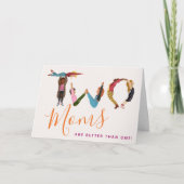 Carte Mignon Deux mamans valent mieux qu'une fête des mè (Devant)