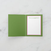 Carte Mignon en pensant à vous ours ajouter un message (Intérieur)