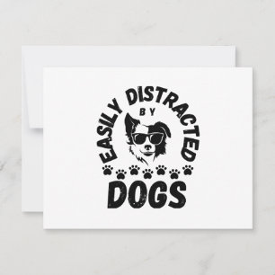 Carte Mignon facilement distrait par les chiens amateurs