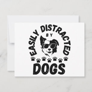 Carte Mignon facilement distrait par les chiens amateurs