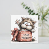 Carte Mignon heureux (Debout devant)