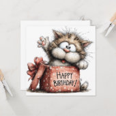 Carte Mignon heureux (Devant/Arrière en situation)