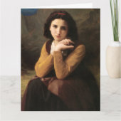 Carte Mignon Innocence d'une adolescente, Bouguereau (Devant)