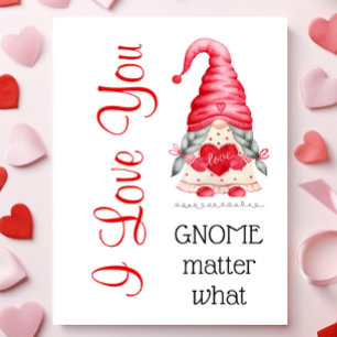 Carte Mignon Je T'Aime Fille Gnome Peu Importe La Saint
