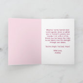 Carte Mignon Memé sur une Mère de Tatou Rose Fête des Mè (Intérieur)