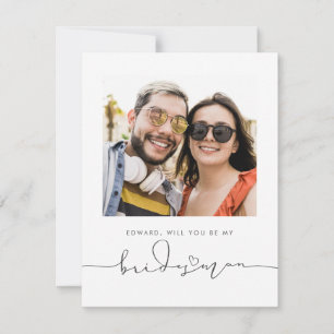 Carte Mignon Minimaliste Serez-Vous Mon Époux Photo