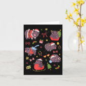 Carte Mignon Moo Deng Ba1 (Fleur jaune)
