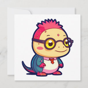 Carte mignon philosophe axolotl