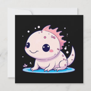 Carte mignon philosophe axolotl