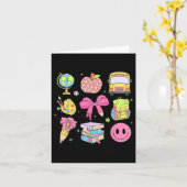 Carte Mignon Préparatifs Retour à l'école Coquette Crayo (Fleur jaune)