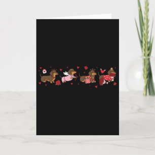 Carte Mignon Saint-Valentin Dachshund Cupidon Chien Mama