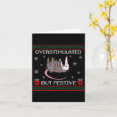 Carte Mignon surstimulé mais festif drôle ssum laid Noël (Fleur jaune)