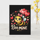 Carte Mignonne abeille mienne conception de la Saint-Val (Fleur jaune)