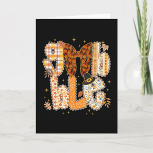 Carte Mignonne Arc en Dentelle de Noël de Chute de Thank