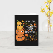 Carte Mignonne Automne Enseigner Citrouille Cutest Dans (Fleur jaune)