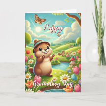 Mignonne avec Casquette Joyeux Jour de marmotte et