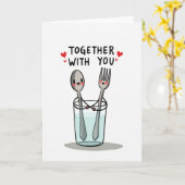 Carte mignonne avec vous (Fleur jaune)