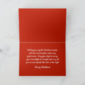 Carte Mignonne berger allemand Chien chiot Joyeux Noël (Intérieur)