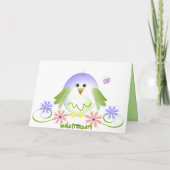 Carte Mignonne birdie (Dos)