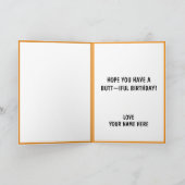 Carte Mignonne Chien Butt sérieusement, joyeux anniversa (Intérieur)