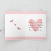 Carte Mignonne Chien Chien à Chien à Chien à Manger Pink (Intérieur)