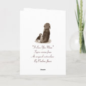 Carte mignonne chiot beagle chiot mignonne (Dos)