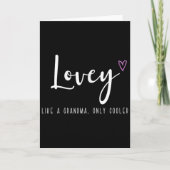 Carte Mignonne comme une grand-mère mais en plus cool po (Devant)