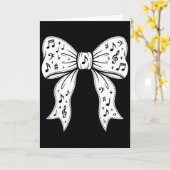Carte Mignonne coquette notes de musique professeur de m (Fleur jaune)