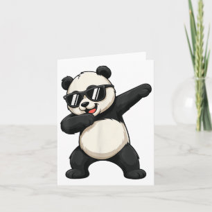 Carte Mignonne Dabbing Panda Tenue Garçon Ados Hommes Da