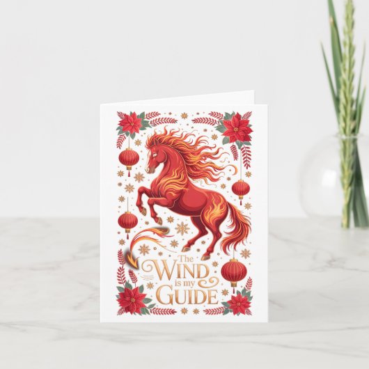 Carte Mignonne Dame Cheval 2026 Vent Mon Guide Cavalier (Devant)