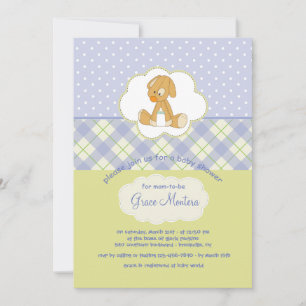 Carte mignonne de douche de jouet de chiot